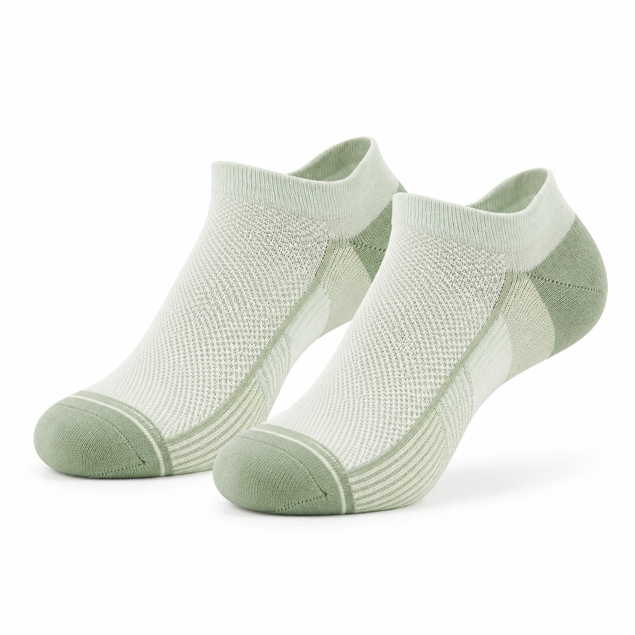 Calzini alla caviglia 35-38 in tessuto a maglia verde salvia - traspiranti sportivi