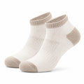 Calze corte 43-46 in maglia bianco panna e beige - traspiranti