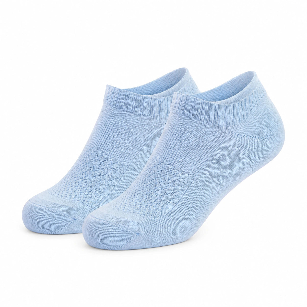 Calzini alla caviglia 43-46 azzurro chiaro in tessuto a maglia traspirante