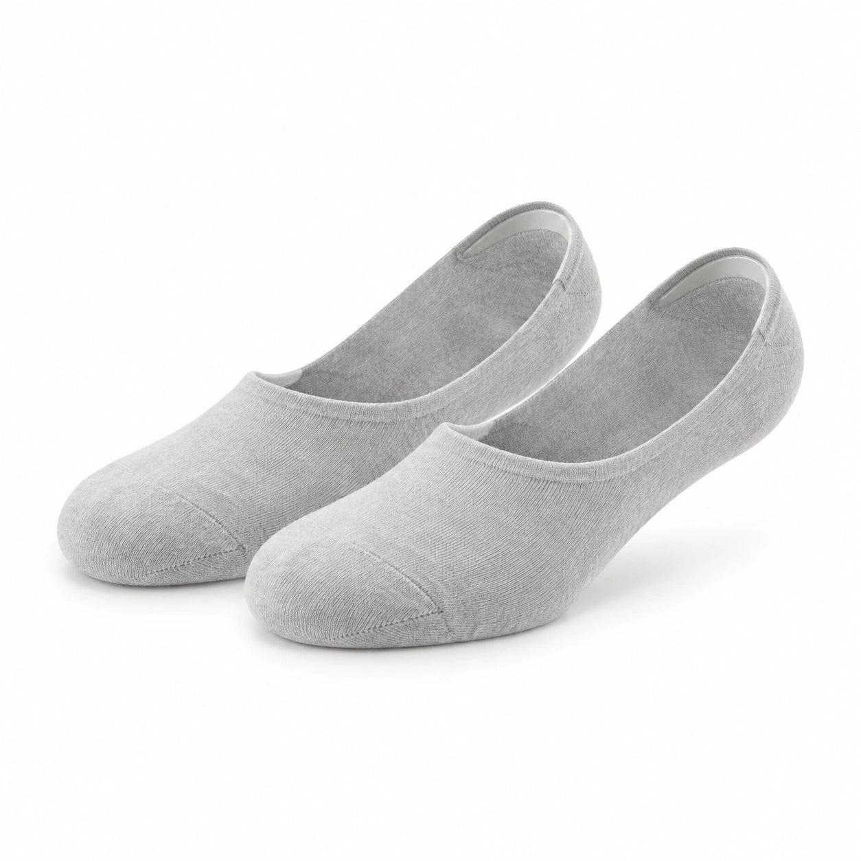 Calzini bassi 35-38 in tessuto grigio - stile invisibile