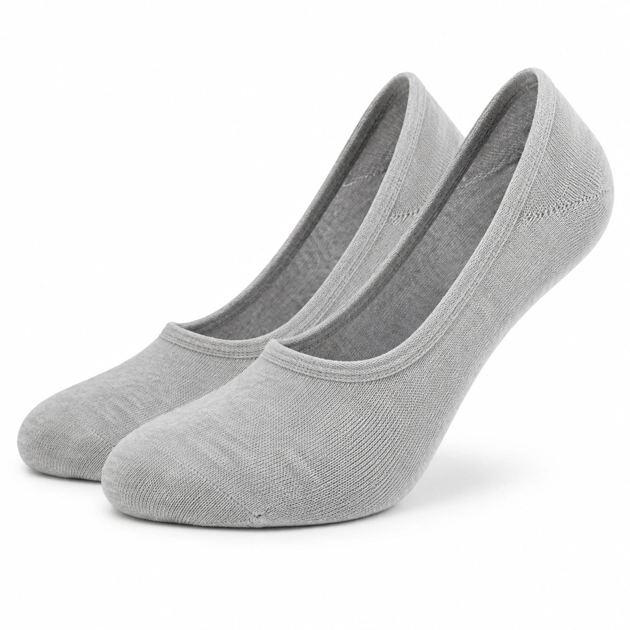 Calze fantasmino 43-46 in tessuto a maglia grigio chiaro - stile essenziale per uso quotidiano