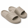 Ciabatte slide 42/43 in EVA beige con fascia ampia per uso quotidiano