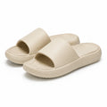 Ciabatte 42/43 in materiale sintetico beige - suola antiscivolo per casa e tempo libero