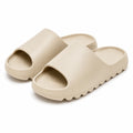 Ciabatte aperte 42/43 in materiale sintetico beige - suola sagomata antiscivolo