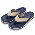 Infradito 40/41 blu navy e beige in materiale sintetico - suola antiscivolo per estate