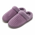Pantofole da donna 38/39 in tessuto viola - suola antiscivolo per interno